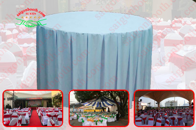 saigonbooth cho thuê bàn tròn sự kiện phục vụ tiệc tân gia, sinh nhật, year party ...