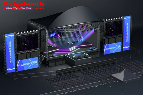 saigonbooth - thiết kế thi công sân khấu 3d