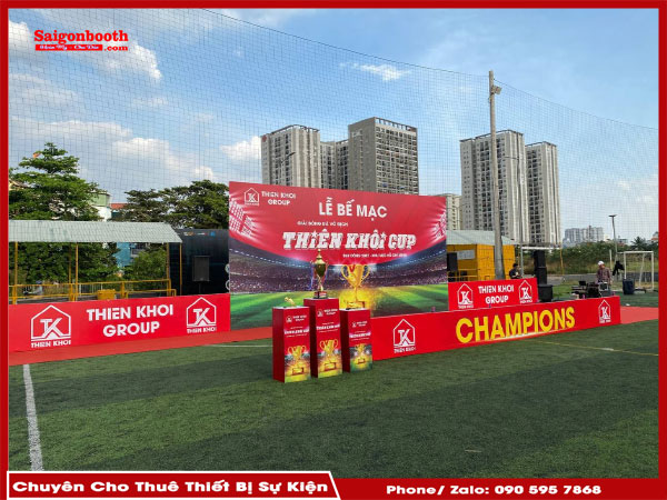 Những Lợi Ích Khi Thuê Thiết Bị Tổ Chức Giải Đá Bóng Giúp Tiết Kiệm Chi Phí, Thời Gian Và Công Sức, Đồng Thời Đảm Bảo Chất Lượng Thiết Bị Chuyên Nghiệp. Thuê Thiết Bị Còn Mang Lại Sự Linh Hoạt, Hỗ Trợ Kỹ Thuật Và Tối Ưu Hóa Hiệu Quả Tổ Chức Giải Đấu. Saigonbooth Cung Cấp Dịch Vụ Trọn Gói Uy Tín.