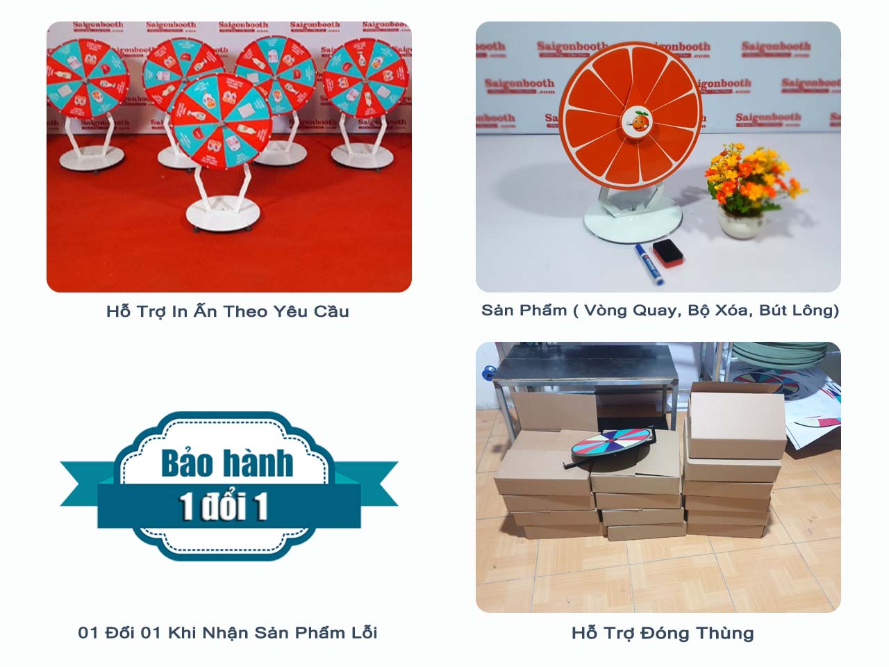 Vòng Quay May Mắn Để Bàn [ Kim Giữa Tâm ] 01